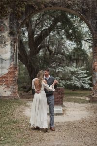 south carolina wanderlove session, elopement, vow renewal, engagement, old sheldon church ruins, dogwood, adventure, couples, love story