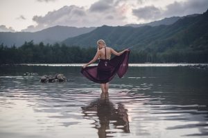 couples adventure session, wanderlove, oahu, hawaii, sunset, beach
