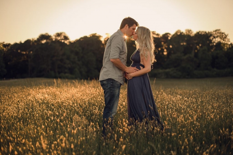 yorktown virginia maternity sunset couples session