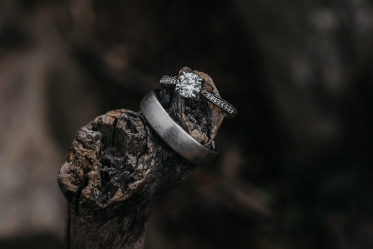 diamond ring on branch