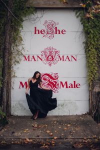 black dress twirl houston engagement session art district