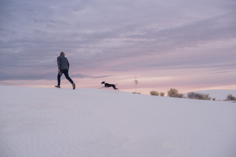 sunrise in white sands national park