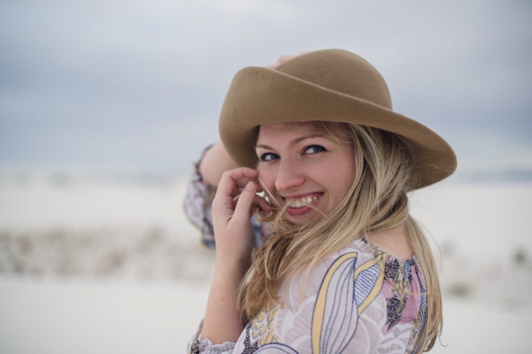 white sands national park is a great place for an adventurous elopement