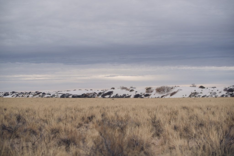 white sands national park is a great place for an adventurous elopement