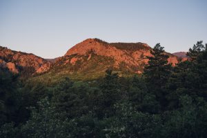 sunrise, rocky mountains, colorado springs, colorado, nature