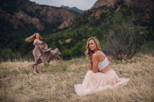 boho style, blonde haired woman, dress twirling, open field, colorado springs, all heart workshop, women photographers
