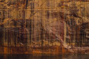 Michigan's Pictured Rocks on Lake Superior, mineral stain, cliffs, midwest, great lakes, sunset, boat tours, summertime, lake water, upper peninsula, UP Michigan, Michigan, Lake Superior, pictured rocks, greenery, great lakes, midwest