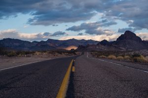 arizona, desert, road, landscape, mountains, adventure