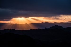 sunset, mountain, desert, arizona sunset, arizona adventures, landscape