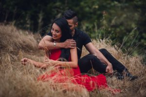 Malibu, California, adventure photography, adventure photographer, adventure session, adventurous wedding, adventure elopement, adventure wedding photographer, adventure wedding, red summer dress, open field, wheat field