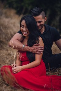 Malibu, California, adventure photography, adventure photographer, adventure session, adventurous wedding, adventure elopement, adventure wedding photographer, adventure wedding, red summer dress, open field, wheat field