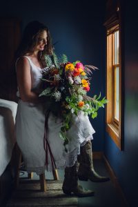 fall bouquet, red barn, cowboy boots, bohemian style wedding, boho bride, upstate New York wedding, farm wedding, NY wedding, intimate weddings, adventure wedding photographer, NY wedding photographer, NY intimate wedding photographer