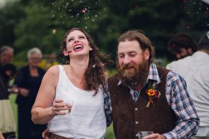 fall bouquet, red barn, blue flannel, upstate New York wedding, farm wedding, NY wedding, intimate weddings, adventure wedding photographer, NY wedding photographer, NY intimate wedding photographer, confetti throwing