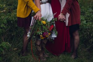 fall bouquet, fall flowers, bridesmaids, upstate New York wedding, farm wedding, NY wedding, intimate weddings, adventure wedding photographer, NY wedding photographer, NY intimate wedding photographer