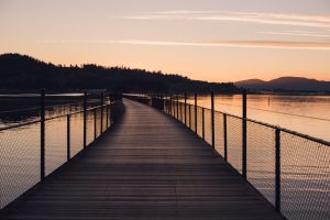 water bridge, Fidalgo Island, Washington, kayaking, Deception Bay, sunset, Washington sunset, adventure photography and elopements