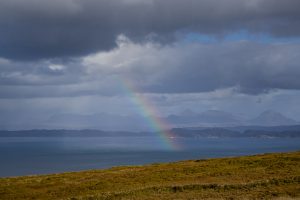 Elopement Adventure, Isle of Skye, rainbow, Scotland, landscape, adventure photography and elopements