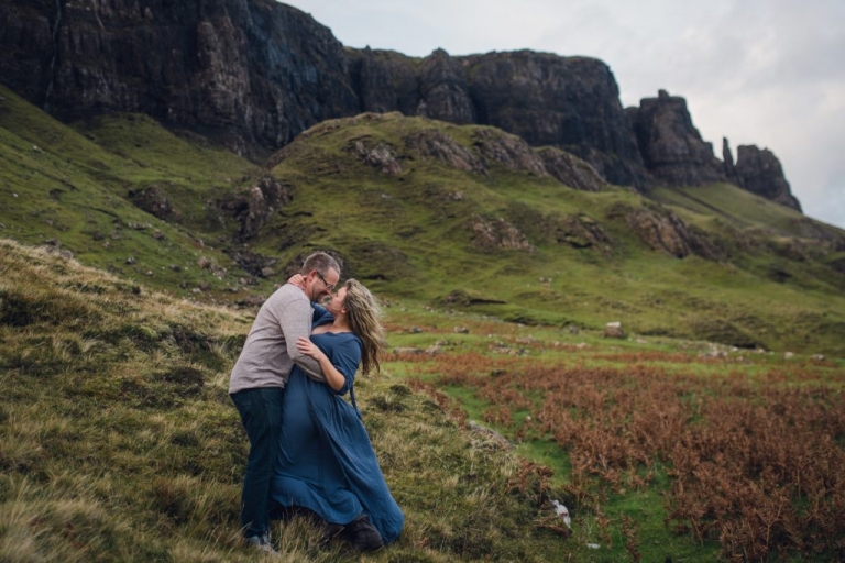 couple's adventure session on the isle of skye scotland