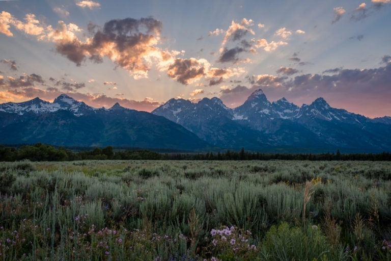 wyoming, eloping in grand teton national park, sunset