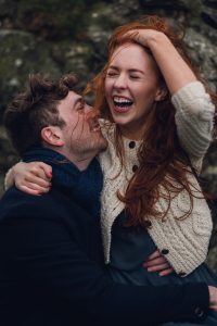 adventure photography and elopements, adventurous lovers in northern ireland sharing their love story