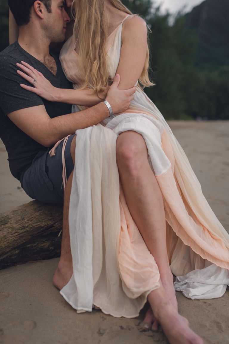 honeymoon copuple on the beach